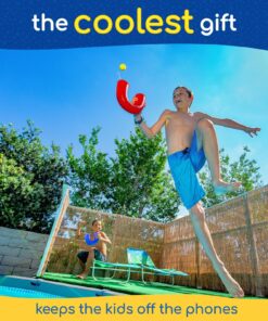 pindaloo Skill Game with 2 Balls- Gifts for Kids and Adults Indoor & Outdoor Games, Teens, Fun Stuff Party,Hand/Eye Coordination and Confidence,Develops Motor & Juggling Skills - Red 12 81CaDl5daL