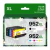 952 XL Ink Cartridge Replacement for HP 952 Ink Cartridges Black Cyan Magenta Yellow (4-Pack),Compatible for OfficeJet Pro 8710 8720 7740 8210 8715 7720 8702 8725 8740 8730 8700 8200 Printer 59 81CajvDRDL