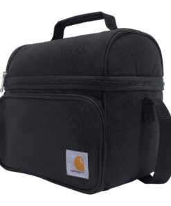 Carhartt Deluxe Dual Compartment Insulated Lunch Cooler Bag, Black Solid 33 81Cb4lhP L