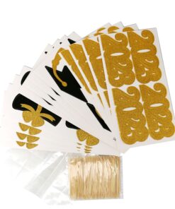 YuBoBo 2023 Graduation Cupcake Toppers, 48 PCS Food/Appetizer Picks For Graduation Party Mini Cake Decorations, Diploma, 2023, Grad Cap Set 48 Pieces (Gold) Gold 27 81Cb9XjJi5L