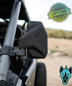 Chupacabra Offroad - Rear View/Side UTV Mirrors with SPOT Mirror - High Impact Right & Left Side Mirror Kit for 1.6" - 2" Roll Cage - RZR Can Am Yamaha Honda Arctic Cat 23 81CbbB4JsIL