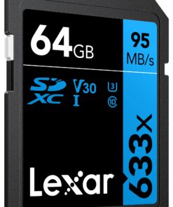 Lexar Professional 633x 64GB SDXC UHS-I Cards, Up To 95MB/s Read, for Mid-Range DSLR, HD Camcorder, 3D Cameras, LSD64GCB1NL633 (Product Label May Vary) Single 18 81Cc7gRUIkS