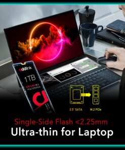 Alternative view of Addlink S70 Lite 1TB Ultra Durability Gaming SSD Maximum Speed 3200 MB/s Internal Solid State Hard Drive - M.2 2280 PCIe 3.0 NVMe Gen3X4 3D NAND SSD (ad1TBS70M2P) Gaming Gen3