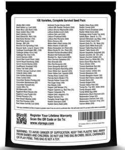 Alternative view of Survival Garden Heirloom Seeds Non GMO - 105 Varieties of Herb, Fruit and Vegetable Seeds for Planting Home Garden Plus Seed Storage Organizer Vault - Non Hybrid Open Pollinated by Grow For It