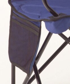 Coleman Portable Camping Chair with 4-Can Cooler, Fully Cushioned Seat and Back with Side Pocket and Cup Holder, Carry Bag Included, Collapsible Chair for Camping, Tailgates, Beach, and Sports Blue 32 81Ccf tyhL