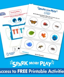 GeoSafari Jr. My First Kids Microscope Toy, Preschool Science, STEM Toy, Gift for Toddlers Ages 3+ Multi-color 25 81Ccq21LrjL