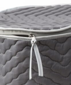Richards Homewares China Storage Chest, for Starter 4-Piece Set, Quilted Micro Fiber-Gray 12 81Cd0 FfNxL
