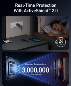 Anker USB C Charger, Anker GaNPrime 65W, 3-Port Fast Compact Foldable Wall Charger for MacBook Pro/Air, iPad Pro, Galaxy S22/S21, HP Spectre, Note 20/10+, iPhone 14/Pro, Pixel, and More Phantom Black 47 81CdCLg9oKL