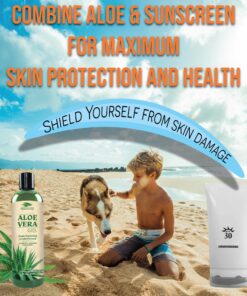 Aloe Vera Gel for Skin Care | Pure Aloe Vera | Real 100 Aloe Vera Gel for Face, Skin, Hair Care, Daily Moisturizer, Aftershave lotion, Sunburn Relief Aloevera - Alcohol Free - 8 Ounce, By Green Leaf 8 Fl Oz (Pack of 1) 23 81CdGmwYdML