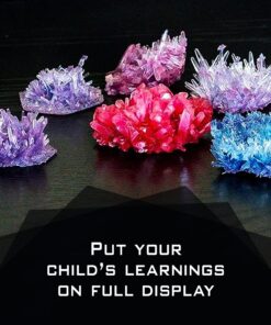 4M 7 Crystal Growing Science Experimental Kit with Display Cases - Easy DIY STEM Toy Lab Experiment Specimens, Educational Gift for Kids, Teens, Boys & Girls 7 Crystals 62 81CdUFKJ2BL