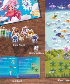 Alternative view of Logic Roots Cloud Hoppers Addition and Subtraction Game - Fun Math Board Game for 6 - 8 Year Olds, Easy to Play Educational Game for Kids at Home, Perfect STEM Toy Gift for Girls & Boys, Grade 1 & Up