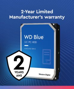 Western Digital 2TB WD Blue PC Internal Hard Drive - 5400 RPM Class, SATA 6 Gb/s, , 64 MB Cache, 3.5" - WD20EZRZ Previous Generation 20 81CdpEGnJCS