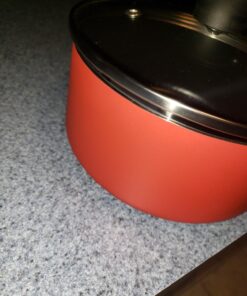 T-fal Initiatives Nonstick Cookware Set 18 Piece Oven Safe 350F Pots and Pans, Dishwasher Safe Red 18-Piece 47 81CdyZOEjcL