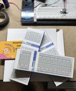 ELEGOO 3pcs Breadboard 830 Point Solderless Prototype PCB Board Kit for Arduino Proto Shield Distribution Connecting Blocks 1)830*3 39 81CeKlxl2EL