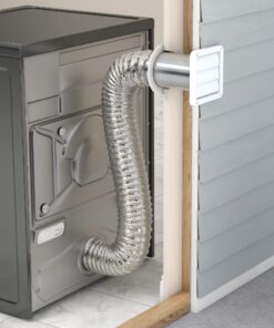 Deflecto Supurr-Vent Louvered Outdoor Dryer Vent Cover, White, 4" Hood (HS4W/18) 22 81CfFETehRL