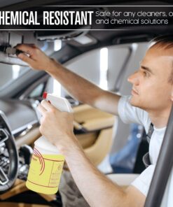 Spray Bottles, Empty Sprayer Bottle, Heavy Duty Cleaning Nozzle, 24oz, 3 Pack, Plastic, Industrial, Professional, Refillable, for Water, Alcohol, Bleach, Detailing, All Purpose Cleaner, Houseables 24 Oz 20 81CfvGnfpeL