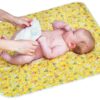Portable Changing Pad for Home & Travel – Waterproof Reusable Extra Large Size 31.5"x25.5'' Baby Changing Mat with Reinforced Double Seams -Change Diaper On The Go - Unisex Boys&Girls-Storage Bag 54 81ChphAHYuL