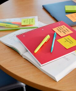 Post-it Notes, 3x3 in, 18 Pads, America's #1 Favorite Sticky Notes, Jaipur Collection, Bold Colors (Green, Yellow, Orange, Purple, Blue), Clean Removal, Recyclable (654-18BRCP) 13 81CjBtS2XdL