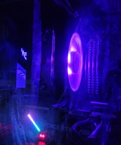 Cooler Master Hyper 212 RGB Black Edition CPU Air Cooler, SF120R RGB Fan, 4 CD 2.0 Heatpipes, Anodized Gun-Metal Black, Brushed Nickel Fins, RGB Lighting for AMD Ryzen/Intel LGA1151 85 81CjknkU7L