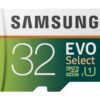 SAMSUNG (MB-ME32GA/AM) 32GB 95MB/s (U1) microSDHC EVO Select Memory Card with Full-Size Adapter 1 Count (Pack of 1)