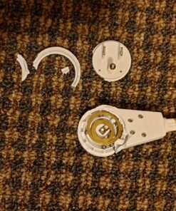 Maximm Cable 3 Ft 360° Rotating Flat Plug Extension Cord/Wire, 16 AWG Multi 3 Outlet Extension Wire, 3 Prong Grounded Wire - White - UL Certified 3 Feet 40 81Cm8vfvf0L