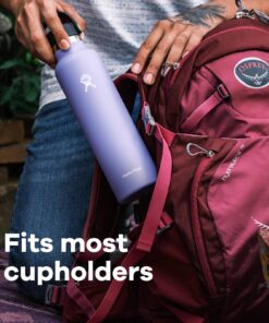 Hydro Flask Stainless Steel Standard Mouth Water Bottle with Flex Cap and Double-Wall Vacuum Insulation 21 Oz Black 17 81CmWlQGYuL