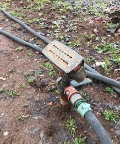 Gardena 38124 ZoomMaxx Oscillating Sprinkler on Metal Step Spike, Grey, Orange 2300 Sq. Ft. - ZoomMaxx 22 81Cmi32nLzL