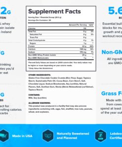 LEGION Whey+ Cookies & Cream Whey Isolate Protein Powder from Grass Fed Cows - Low Carb, Low Calorie, Non-GMO, Lactose Free, Gluten Free, Sugar Free. All Natural Whey Protein Isolate, 30 Servings… 30 Servings (Pack of 1) 13 81CmtmhdWCL