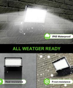 LEDMO 1500W Equivalent LED Stadium Flood Lights - Powerful Commercial Outdoor Lighting for Sports Fields, Arenas and Counts - 240W 36000LM 100-277V 5000K - Weatherproof and Energy Efficient 240W-1PC 23 81CoMCKIzxL