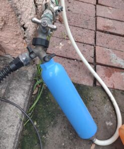 Kasian House Heavy Duty Brass Garden Hose Splitter, Y Valve, 2 Way Connector for Outdoor Faucet, Outside Water Bib Spigot Adapter, Large Comfort Grip Handles, 2 Extra Rubber Washers 18 81CqRn0rb2L