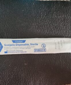 Medpride Disposable Scalpel Blades| Sharp, Tempered Stainless-Steel Blades | Pack of 10 Sterile Scalpel Knives| Plastic Handle| Individual Pouches| for Dermaplaining, Podiatry, Crafts & More (#10) #10 40 81Cr5djX8HL 1