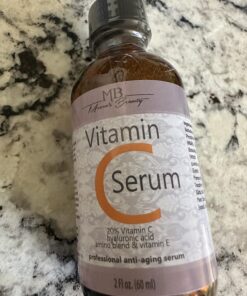 DOUBLE SIZED (2 oz) PURE VITAMIN C SERUM FOR FACE With Hyaluronic Acid - Anti Wrinkle, Anti Aging, Dark Circles, Age Spots, Vitamin C, Pore Cleanser, Acne Scars, Organic Vegan Ingredients 26 81CrQse3iFL