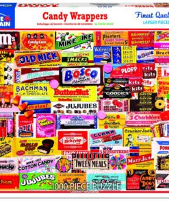 Alternative view of White Mountain Puzzles Candy Wrappers - 1000 Piece Collage Jigsaw Puzzle