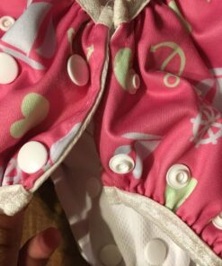 ALVABABY Swim Diapers 2pcs Baby & Toddler Snap One Size Reusable Adjustable Baby Shower Gifts Baby Boy SW09-10 01 Fish & Sailboat Small 23 81CsXd6D QL