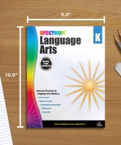Spectrum Language Arts Kindergarten Workbook, Ages 5 to 6, Language Arts Kindergarten, ELA Writing and Grammar Practice With Writer's Guide and Answer Key - 128 Pages 22 81CtRvCiYpL