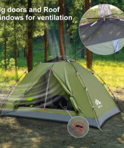 Night Cat Upgraded Backpacking Tents 1 2 Persons Easy Clip Setup Camping Tent Adults Scouts Heavy Rainproof Compact Lightweight Army Green 1 Person(7x3.8x3.8ft) 63 81CtiUSAvXL