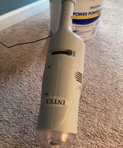 Intex Handheld Rechargeable Vacuum with Telescoping Aluminum Shaft and Two Interchangeable Brush Heads , Gray/Black 44 81CujGkDI7L