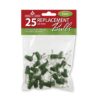 National Tree RBG-25C 25 Clear Bag with Header for 50 Light Sets UL, 2.5 Volts Replacement Christmas Bulbs, Incandescent,White, Count (Pack of 1)