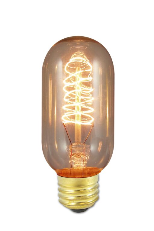 Bulbrite Incandescent T14 Medium Screw Base (E26) Light Bulb, 40 Watt, Antique 40 Watts