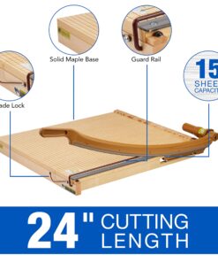 Swingline Paper Trimmer, Guillotine Paper Cutter, 24" Cut Length, 15 Sheet Capacity, ClassicCut Ingento (1162) 5 81CwX9wGsnL