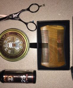 ZEUS Boar Bristle Beard & Mustache Brush for Men, 3.5" Firm-Bristle Small Travel Beard Brush - Made in Germany FIRM BRISTLES 30 81Cx O8TVqL