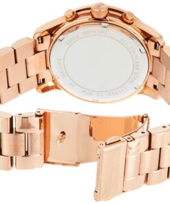 Michael Kors Women's Runway Watch, Rose Gold/Blue, One Size 6 81Cx2l6Y3ZL