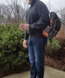 Unisex Professional Slim Business Laptop Backpack, Feskin Fashion Casual Durable Travel Rucksack Daypack (Waterproof Dustproof) with Tear Resistant Design for Macbook, Tablet - Dark Grey 34 81CxCnZBwL