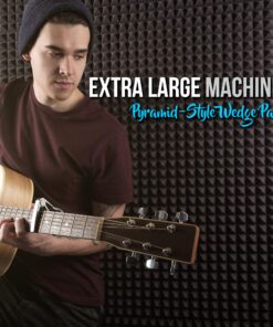 Pyle PSiP24 Acoustic Isolation Absorber Shield Sound Wall Panel Studio Foam and Dampening Wedge with Height Adjustable Stand,Charcoal Gray Single Pack 12 81CyoBv pL