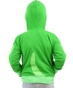 PJ Masks Boys' Toddler Gekko and Catboy Hoodie 3T Green Long Sleeve 3 81D wag0lL
