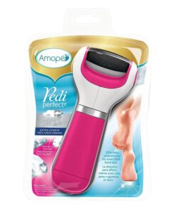 Amope Pedi Perfect Electronic Foot File, Dual-Speed Callus Remover (with Diamond Crystals) for Feet (Extra Coarse - Pink Gadget). -Perfect for In-home Pedicure for Baby Smooth Feet. Battery Operated 31 81D09GVaoUL