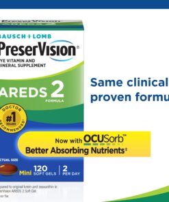 PreserVision AREDS 2 Eye Vitamin & Mineral Supplement, Contains Lutein, Vitamin C, Zeaxanthin, Zinc & Vitamin E, 120 Softgels (Packaging May Vary) 26 81D2lufqkyL