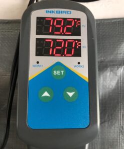 Inkbird Digital Temperature Probe Controller Thermostat Timer AC 110V 1200W Only Heating Plug Time Switch Reptile Breeding Heater Planting Greenhouse No Cooling Control ITC-306T+Standard Probe 17 81D4shG5WxL