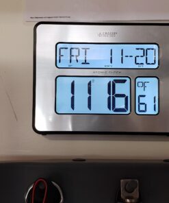 La Crosse Technology Atomic Wall/Table Clock, Metal, 7.5-inch H x 9.75-inch W x 1-inch D (C86279) 10 81D5r8S7J6L