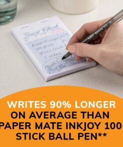BIC Round Stic Xtra Life Ballpoint Pens, Medium Point (1.0mm), Black, 60-Count Pack, Flexible Round Barrel For Writing Comfort (GSM609-BLK) 60 Count (Pack of 1) 23 81D7wuCyGsL